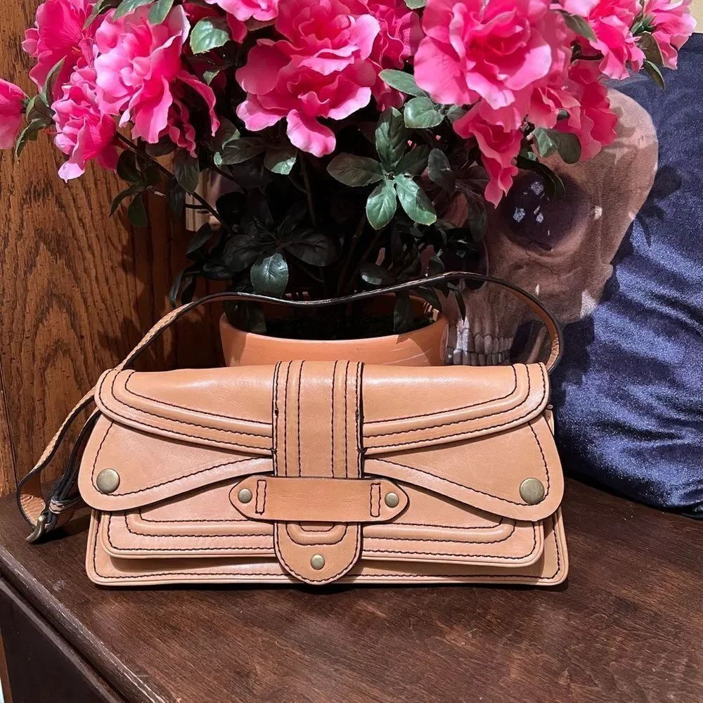 ANTONIO MELANI SHOULDER LEATHER BAG